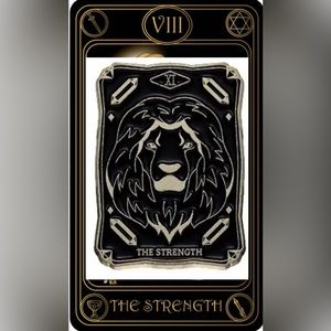 $1 TAROT CARD PIN/BROOCH. ENAMEL/METAL. NEW. $1 WITH ANY $10 ORDER OR MORE